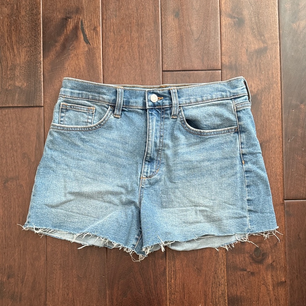 Joe's Jeans Light Wash Raw Hem Denim Shorts